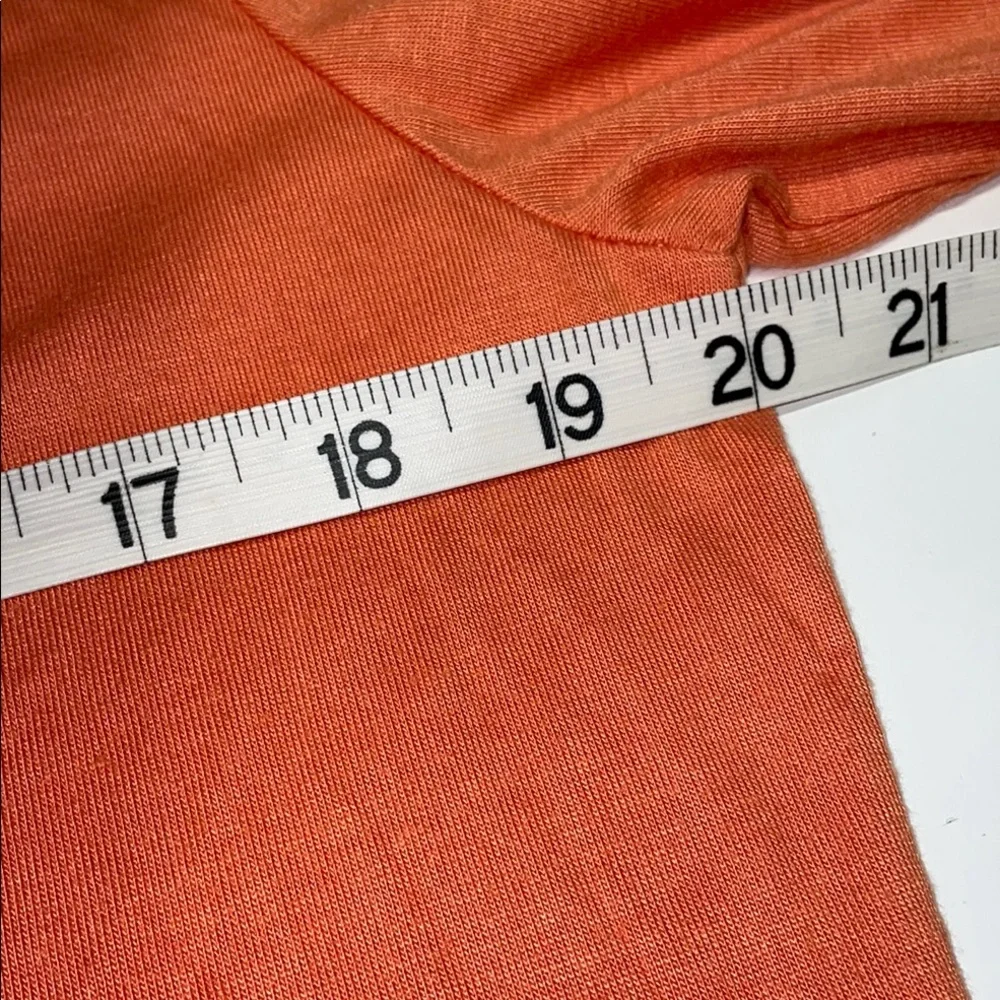 Artwear Coastal Bird Tunic 3/4 Sleeve Orange Knit Medium A Walk In The Park NWT